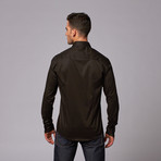 European Button Up Shirt + Front Flapped Pockets // Black (S)