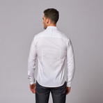Myn Bordered Pocket Button Up // White (S)