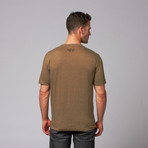M4A2 Sherman Vc Firefly T-Shirt // Heather Olive + Cream (L)