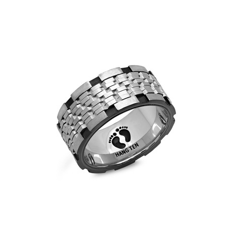 Stainless Steel Spinner Ring (Size 9)