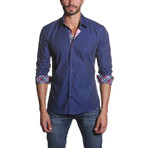 Jared Lang // CGY Button-Up // Navy (L)