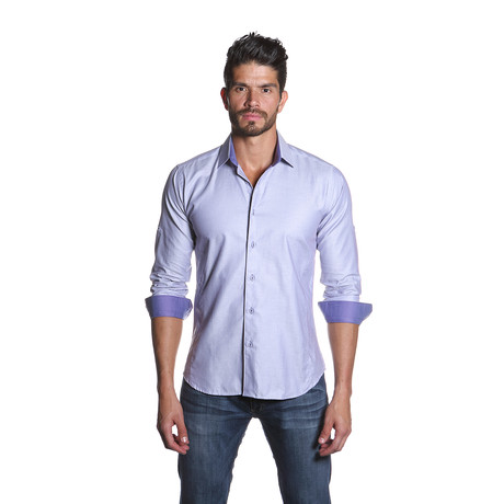 MAD Button Up Shirt // Lavender (S)