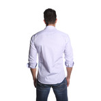 OTT Button Up Shirt // Lilac Check (M)