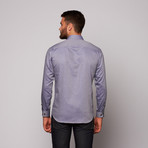 VAN Button-Up // Grey + Green (L)