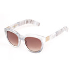 Fong Sunglasses // White Stone