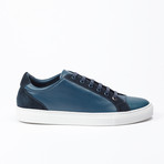 Cipher // Alpha Leather Low-Top // Deep Marine (Euro: 44)