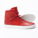 Cipher // Sentient Leather High-Top // Red (Euro: 41)