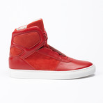 Cipher // Sentient Leather High-Top // Red (Euro: 40)