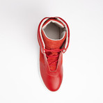 Cipher // Sentient Leather High-Top // Red (Euro: 42)