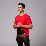 American Stitch // Pouch T-Shirt // Red (XL)