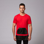 American Stitch // Pouch T-Shirt // Red (L)