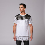 Pocket Print T-Shirt // White (S)