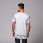 Pocket Print T-Shirt // White (S)