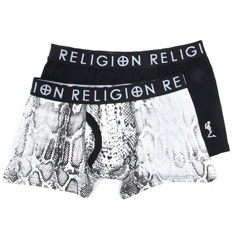 Religion + Snake Boxer Brief Set // Pack of 2 (Small: 30"-32")