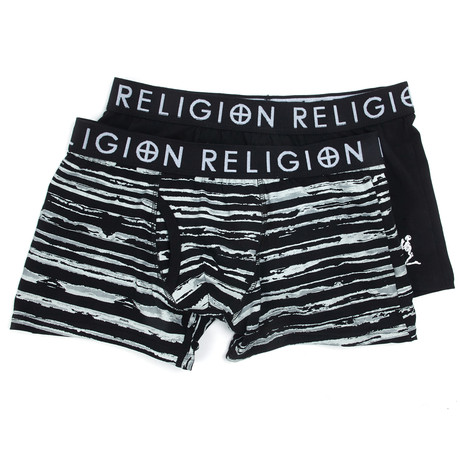 Stripe Twin Pack Boxer Briefs // Set of 2 (Small: 30"-32")