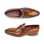 Paul Parkman // Hand-Painted Loafer // Camel + Brown (Euro: 41)