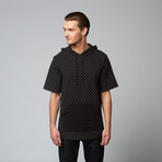Polka Dot Print Sweatshirt // Black (M)