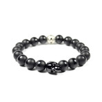 Onyx + Jet Black Swarovski Skull