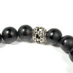 Onyx + Jet Black Swarovski Skull