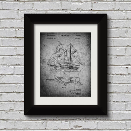 Sailor Ship // Sheet Metal (Unframed // 18" x 24")