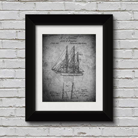 Sailing Ship // Sheet Metal (Unframed // 18" x 24")