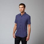 Jacob Holston // Dino Short Sleeve Printed Shirt // Blue (M)