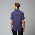 Jacob Holston // Dino Short Sleeve Printed Shirt // Blue (M)