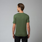 Jacob Holston // Albert Pocket V-Neck T-Shirt // Green  (XL)
