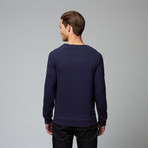 Franco Raglan Combo Sweatshirt // Navy + Teal (XL)