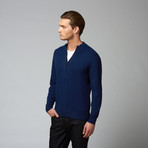 Jacob Holston // Loris Zip-Up Cardigan // Navy (XS)