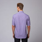 Tailorbyrd // Koki Short Sleeve Button Down Shirt // Purple (2XL)