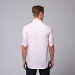 Tailorbyrd // Selang Short Sleeve Button Down Shirt // Pink (2XL)