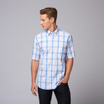 Trgalalang Short Sleeve Button Down Shirt // French Blue (L)