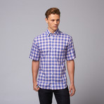 Denpasar Short Sleeve Button Down Shirt // Navy (S)