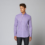 Half Moon Bay Long Sleeve Button Down Shirt // Purple (L)