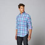 Paraiso Long Sleeve Button Down Shirt // Turquoise (L)