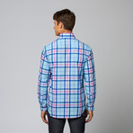 Paraiso Long Sleeve Button Down Shirt // Turquoise (S)