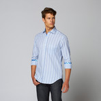 San Jose Long Sleeve Button Down Shirt // Aqua (L)