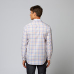 Castaway Long Sleeve Button Down Shirt // Coral Multi (2XL)