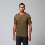 Artistry in Motion // Vintage Henley // Burnt Olive (L)