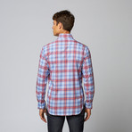 Island Fin Long Sleeve Button Down Shirt // Blue (2XL)