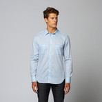 Seascape Long Sleeve Button Down Shirt // Light Blue (2XL)