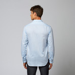 Seascape Long Sleeve Button Down Shirt // Light Blue (S)