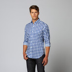 Trunk Bay Long Sleeve Button Down Shirt // Navy (M)