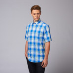 Buleleng Short Sleeve Button Down Shirt // Royal (2XL)