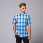 Buleleng Short Sleeve Button Down Shirt // Royal (S)