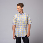 Bedugal Short Sleeve Button Down Shirt // French Blue (L)