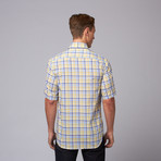 Bedugal Short Sleeve Button Down Shirt // French Blue (2XL)