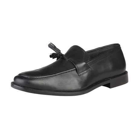 Dryan Leather Tassel Loafer // Black (Euro: 40)