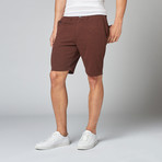 Giles Pique Shorts // Burgundy (32)
